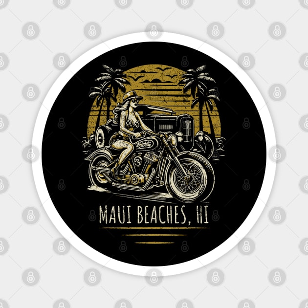 Maui Beaches Magnet by Graphic tees